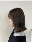 インナーカラー/切りっぱなし/マットグレージュ