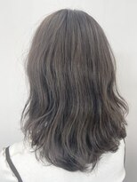 クローズ(cross-z) グレージュカラー前髪カタログ韓国ワンカールミディアムモテ髪