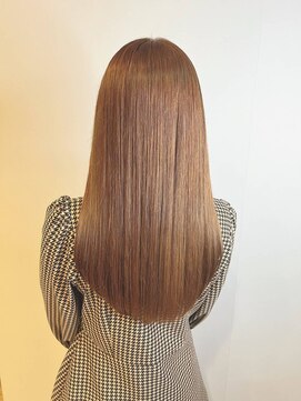 ブロッサム ひばりヶ丘(Blossom) 縮毛矯正ロング♪コスメストレート髪質改善ココアベージュ