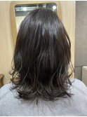 外ハネパーマ