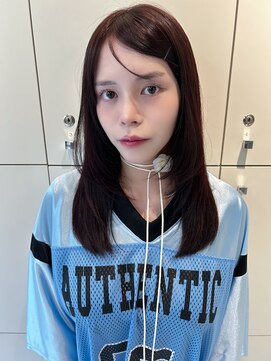 ビューナゴヤ 名駅(VIEW NAGOYA) 美髪カールシアーカラーピンクブラウンエアリーロングセミディ