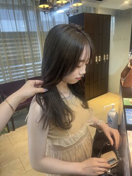 ソワンドゥ ブレス カルム 西中島店(soin de brace calme) オリーブベージュ×美髪/レディース/小顔/