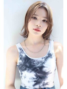 ネル 千早 香椎(nell.) 大人可愛い20代30代40代マッシュショートボブウルフレイヤーボブ