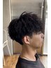 【メンズパーマ一番人気】カット＆ツイストor波巻きパーマ￥12500円