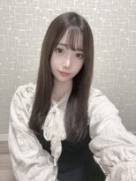 ブレイク 静岡掛川店(BREK)&nbsp;黒髪スタイル/シースルーバング/フェミニンロング