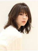 似合わせカットメルティカラーフェミニンウェーブミディアムボブ
