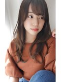 10代20代30代愛され小顔バングゆるふわナチュラル×モテロング