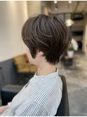 大人女性丸みショートボブ骨格補正美フォルム