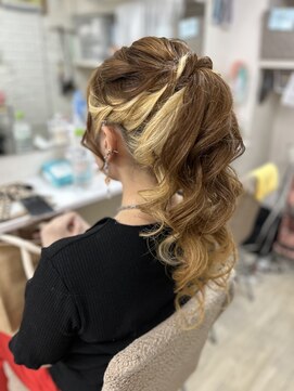 レインボー(setsalon) ポニーテール