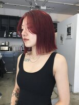 アンダーカレント(undercurrent)&nbsp;ブリーチなしでしっかり赤レッドカラー