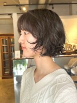 ラーサ(LaHzA)&nbsp;大人ボブ大人ショートボブ切りっぱなしボブ前髪あり前下がりボブ