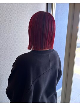 アンブレラカラー/切りっぱなしボブ