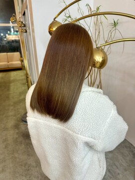 ユラギフロムユイマァル 水島店(YURAGI from YUIMARL) ツヤ髪髪質改善20代30代40代ブリーチなしオリーブベージュカラー