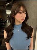 グレージュ/盛れる顔まわりカット