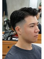 バーバーショップ ノア 2nd(BARBERSHOP NOR) スキンフェード×シチサン ツーブロックサイドパート