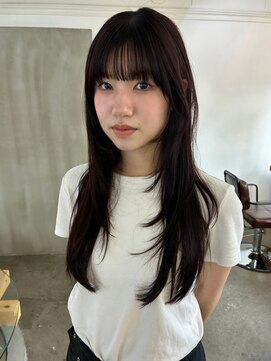 カシェ ナカザキ(CACHE NAKAZAKI) ロングレイヤー/レイヤーカット/深みブラウン