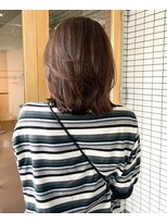 マルソー&nbsp;岡山ミディアムレイヤーニュアンスパーマ髪質改善トリートメント