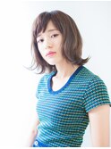 切りっぱなし透明感ボブ