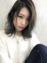 ルノン(LUNON) シルバー×グレージュハイライトグラデーションカラー