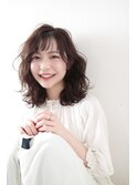 フェミニンキュートなウェーブロブ