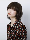 【arte HAIR】マッシュウルフボブ/黒髪/厚めバング