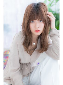 ヘアアンドビューティー ミック(Hair & Beauty miq) 外国人風グラデーションココアブラウン無造作エアリーカールb