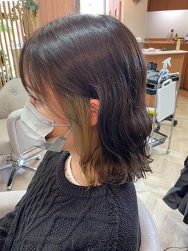 ユッカ エコル 塚口(YUCCA ekolu) ekolu/塚口/チラ見せカラー/イヤリングカラー/ハニーベージュ