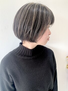 フォーク FOLK 【FOLK】極細ハイライト・コントラストハイライト・ショートボブ