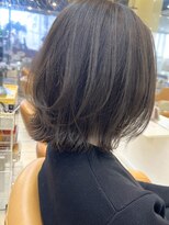 クオリス 上板橋店(QUALIS) 外ハネボブ☆アッシュベージュ大人可愛い肩上レイヤー 30代20代