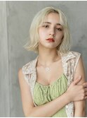 20代30代/大人かわいい/小顔ひし形/ウルフ/ミディアムボブ
