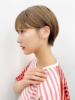 ガーデン タチカワ(garden tachikawa)&nbsp;ベージュカラー×耳掛けショート×ワイドバング