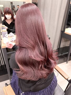 アリュウル 表参道(ALLURE) ピンクカラー×透明感×韓国×サイドバング 水越