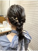 ゆるふわ編みおろしヘア　銀座