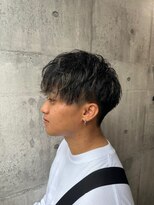 メンズアンダーバーホワイト 南海難波店(Men's _WHITE)&nbsp;ハイライトカラー / メッシュ