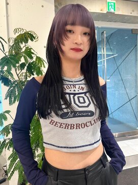 ダブ アオヤマ(DaB AOYAMA) ルーツカラー姫カット顔まわりカットデザインカット前髪カット