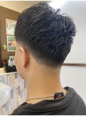 スキンフェード×スパイキーショートスタイル