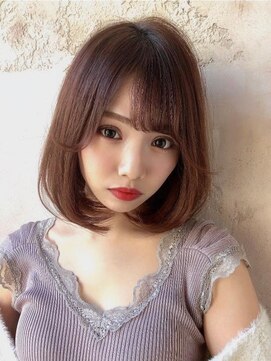 プアメリア 名古屋(Puamelia) 小顔★ショート/ボブ/前髪カット×黒髪/ブリーチなし[名古屋]