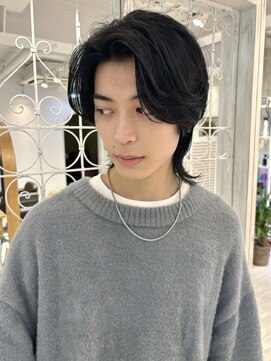 リコバイアフロート(riko by afloat) カルマパーマ/大人カッコいい/ウルフ[メンズカット竹田]