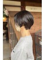 ムク(MUKU)&nbsp;艶感ショート＋ベージュカラー＋ナチュラル