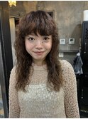 ブリーチパーマ/ウェーブパーマ/癖毛風パーマ/くせ毛風/レイヤー