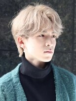 リップス 仙台annex(LIPPS)&nbsp;ニュアンスパーマ韓国毛流れセンターパートベージュウルフ