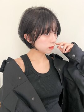 ネイロ バイ ジルブラン 葛西(NeiRo by JIL BLAN) ハイライト白髪ぼかしダブルカラーインナーカラーショートボブ