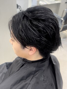 リベル(LIBER) 曲がる縮毛矯正/メンズ縮毛矯正/センターパート/縮毛矯正直し