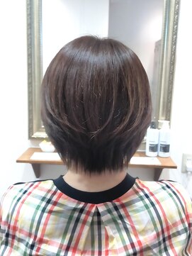 ヘアー グリーン(hair green) 30代40代50代/ショートボブ/大人ショート/ハイライト