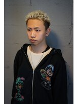 ボブ 金沢(BOB)&nbsp;10代20代メンズカットショートパーマブリーチカラー