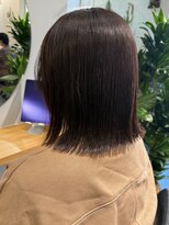 エルランカ(L.lanka)&nbsp;外ハネ/切りっぱなしボブ/くすみカラー