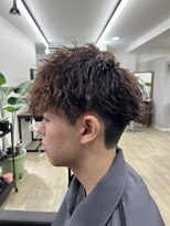 スウェル 津田沼店(Swell)&nbsp;ピンパーマ×ツイスパ[津田沼駅/Men's/メンズカット/パーマ]