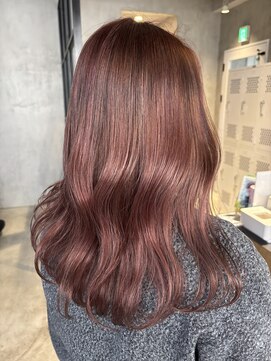 エリマ 調布(elima) レディースセミロングダブルカラーピンクベージュカラー