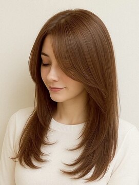 黒髪カタログ/クラゲヘアー/オリーブグレー/南草津