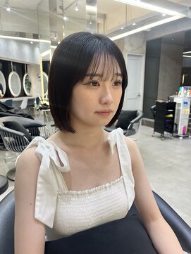 ロンドアヴァントゥス 池袋(Lond aventus) 韓国レイヤー/韓国風/ボブ/髪質改善/黒髪/ブリーチなし〔池袋〕